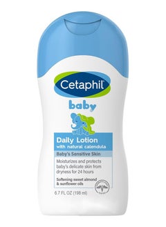 اشتري Cetaphil Baby Daily Lotion with Natural Calendula, Baby's Sensitive Skin, 6.7 FL OZ (198mL) في السعودية