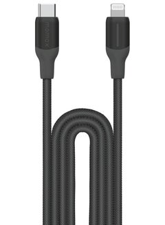 Buy 1-Link Flow [35W] USB-C to Lightning Cable 2 meter [MFI Certified] Fast Charge PD 3.0 - Black in UAE