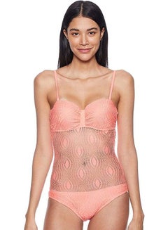 Buy Glitter Polyester Mesh Sheer Spaghetti Straps Bodysuit for Women L in Egypt