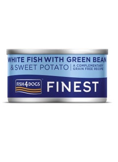 Buy Fish4Dogs Fish with Green Bean And Sweet Potato Wet Food 85G in UAE