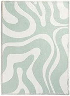 Buy RicRac Rondafa Printed Bath Mat, 80 cm Length x 50 cm Width, Green/White in Egypt