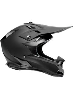 Buy Motocross Dirt Bike Off Road Full Face Helmet, Matt Black 1 PC in UAE
