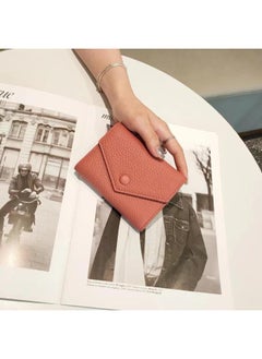 اشتري Trendy New Genuine Leather Envelope Wallet Portable Mobile Phone Bag Integrated Handbag Multi-card Wallet Ultra-thin Wrist Bag في السعودية