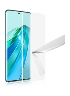 Buy Honor X9a Screen Protector Full Glue Edge-to-edge 3D Curved Tempered Glass Fingerprint Compatible Anti Scratch 9H hardness for Honor X9a (UV Glass) in UAE