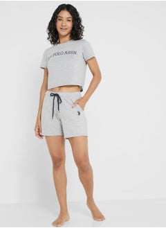 Buy High Waist Pyjama Shorts in UAE