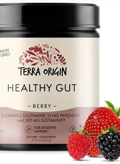 اشتري Healthy Gut Berry Flavor |30-Servings with L-Glutamine, Zinc, Glucosamine, Slippery Elm Bark, Marshmallow Root and More! في الامارات