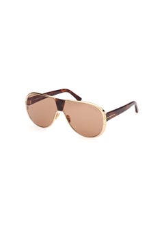 Buy Men's Pilot Shape Metal Sunglasses FT107230E64 Lens Size: 64 Millimeter - Red Havana in UAE