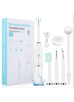 Buy Electric tooth scaler to remove calculus teeth whitening instrument light (White) in UAE