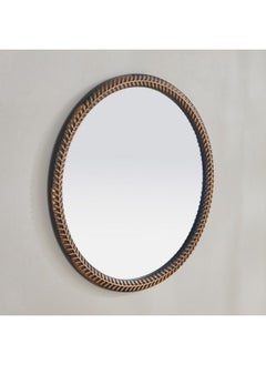 Buy Brecklyn Wall Round Mirror 60 x 60 x 2 cm in Saudi Arabia