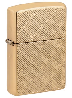 اشتري Zippo 48570 169 Pattern Design Armor High Polish Brass Windproof Lighter في الامارات