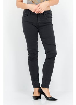 اشتري Women New Luz Fit Solid Stretchable Jeans, Black في السعودية