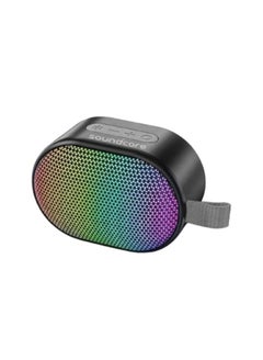 Buy Soundcore by Anker Pyro Mini portable and compact 6W bluetooth speaker with loud and strong bass, 10 Hrs Playtime, 57mm Driver, Bluetooth 5.3 Connectivity - Black in UAE
