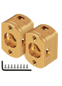 اشتري Brass Z Axis Coupler, Dual Z T8 Lead Screw Upgrade Oldham Coupling, for Creality Ender 3 Pro V2 CR-10 CR-10S Pro 3D Printer Accessory T8 Lead Screw Hotbed(Pack of 2) في السعودية