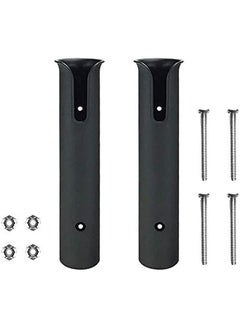 Buy Fishing Rod Holder Bracket Wall Mounted Boat Side Mount Tool Holder Tube Links with Screws Pole Tube,Fishing Rod Rack with Screws for Boat Kayak Fishing Cooler Trailer Black 2 sets in Saudi Arabia