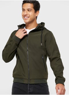 Buy Zippered Hooded Jacket in UAE