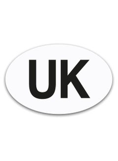 اشتري Magnetic UK Car Sticker For Driving Abroad, Strong, Durable, Weather Resistant, Long Lasting, UK PLATES, SIGNS FOR Use In The EU or European Countries (White) في الامارات