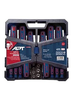 Buy Multi-size screwdriver set + pin & bits + magnet cube 63 pcs ah148078-63 in Egypt