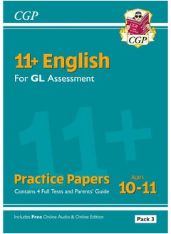 Buy 11+ GL English Practice Papers: Ages 10-11 - Pack 3 (with Parents' Guide & Online Edition) in UAE