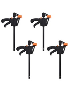 Buy 6 inch Bar Clamps for Woodworking, 4 Pack Quick Grip F Clip Carpenter Tools, Practical Forged Steel Heavy Duty Spreader Rocker Clip DIY Hand Tool Kit for Wood Working in UAE