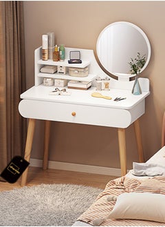 Buy White Fashion Simple Wooden Dresser With Storage in Saudi Arabia