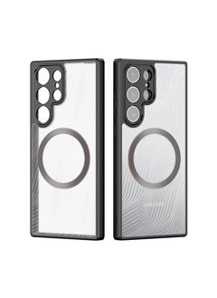 اشتري Magnetic Samsung S24 Ultra Case ، TPU الشفافة غير اللامع في الظهر ، حالات تغطية وقائية مقاومة للصدمات مع حماية الكاميرا ، ودعم غطاء الشحن اللاسلكي لـ Samsung S24 Ultra 5G في السعودية