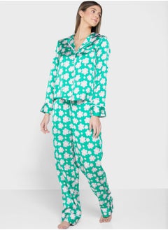 Buy Printed Shirt & Pyjama Set in UAE