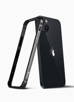 اشتري RAEGR iPhone 15 Plus Case | Anodized Aluminum Bumper | Mag-Safe Compatible | Edge Armor Protective Minimal Case Designed for iPhone 15 Plus  (6.7-Inch) 2023 - Black RG10493 في الامارات