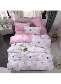 Buy Simple Design 4 Piece Luxury Quilt Set Microfiber in Saudi Arabia