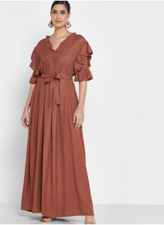 Buy Tiered Ruffle Detail Dress in UAE