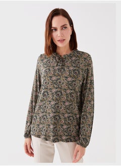 Buy Printed Drawstring Top in UAE