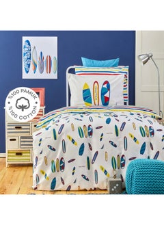 اشتري Nautica Home Kids Surfing 100% Cotton Single Duvet Cover Set في الامارات