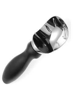 Buy Ice Cream Scoop, Cookie Dough Scoop with Comfortable Non-Slip Rubber Grip Handle, for Fruit, Mashed Potato (Black) in Saudi Arabia