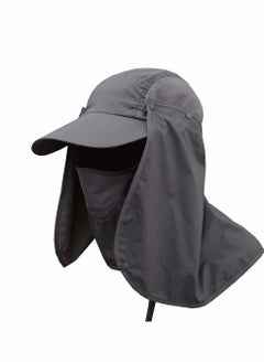 اشتري Sport Hat, 50 Protection Outdoor Multifunctional Flap Cap Sun Shield Mask Perfect Hat Baseball cap Unisex Unstructured Foldable Long Large في الامارات