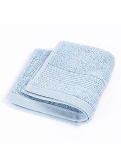 Buy Signature Face Towel, Sky Blue - 33x33 cm in UAE