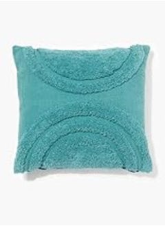 اشتري Matalan Tufted Happiness Direct Fill Cushion, 46 cm x 46 cm Size, Teal في مصر