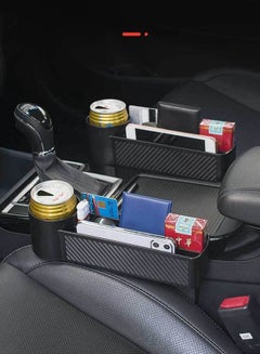 اشتري 2-Pcs Car Seat Gap Organizers Storage Box Front Seat Console Car Organizer Side Pocket في الامارات