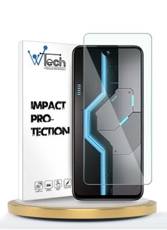 Buy itel P65 4G 2024 WTech Premium Series Curved Edges 9H 2.5D Tempered Glass Screen Protector - Clear in UAE