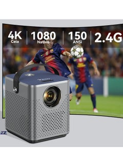 اشتري New T3 Movie 3D Projector 4K Full HD 1080P Native Cinema Beamer Android WiFi Projector For Outdoor Movies Support Android 9.0 في الامارات