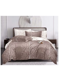 Buy 4 Pieces Fitted Single Size Bed Sheet Set Of 1 Fitted Sheet, 1 Bed Cover And 2 Pillow Cases in UAE