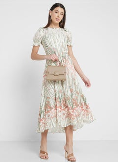 اشتري High Low Puff Sleeve Dress في الامارات