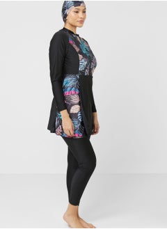 Buy 3 Piece Printed Burkini Set in Saudi Arabia