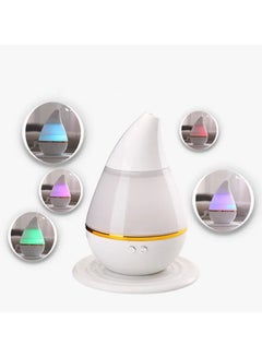 Buy Essential Air Humidifier USB Mini Colorful Oil Aroma Diffuser Cool Mist Air Humidifier Usb Humidifier Air Purifier For Home white in UAE
