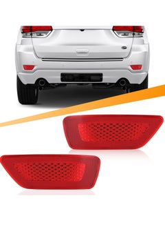 Buy Rear Bumper Reflector Light Lamp for Jeep Grand Cherokee 2012-2018, for Patriot 2013-2017, for Dodge Journey 2012-2020, Back Bumper Reflectors Left and Right Red Les Replace 57010720AC, 57010721AC in UAE