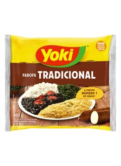 اشتري Yoki - Seasoned Cassava Flour - 17.6 Oz - Farofa De Mandioca Pronta Temperada, 1.1 Pound في الامارات