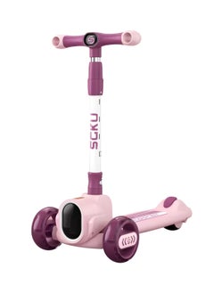 اشتري Foldable Kids Scooter With LED Headlight Wide Standing LED Deck | Foladable Children Scooter Kids 3 in 1 Scooter for Baby Seat Scooter في الامارات