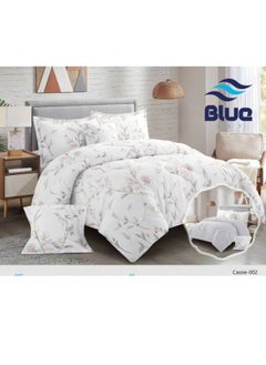 Buy Double quilt set, two-sided mattress, consisting of 6 pieces,  comforter 6 pcs , microfiber, comforter size 230 by 250 cm in Saudi Arabia