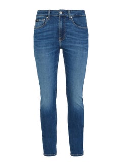 Buy Men's Slim Tapered Jeans, Dark Blue in UAE