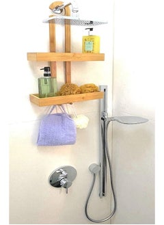 Buy Home Pro Wall Organizer Shower Caddy High Quality Bamboo Wall Caddy Wall Mount Shower Caddy in Multipurpose in UAE