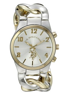 Buy Women's Quartz Watch, Analog Display and Silver & gold Plated Strap USC40173 in UAE