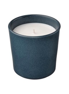 Buy Scented Candle In Ceramic Jar Vetiver & Geranium Black Turquoise 50 Hr in Saudi Arabia